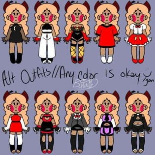 Bonnie Outfits 2